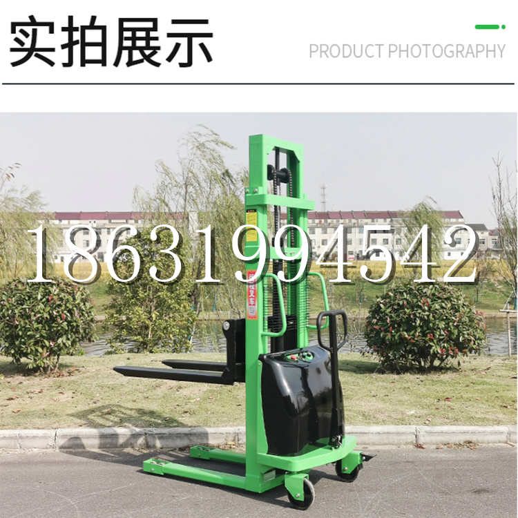 叶城县电动叉车堆高车液压铲车电瓶1吨2吨站驾步行式小型全自动叉车